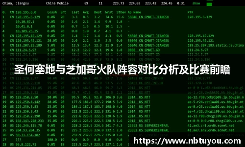 圣何塞地与芝加哥火队阵容对比分析及比赛前瞻